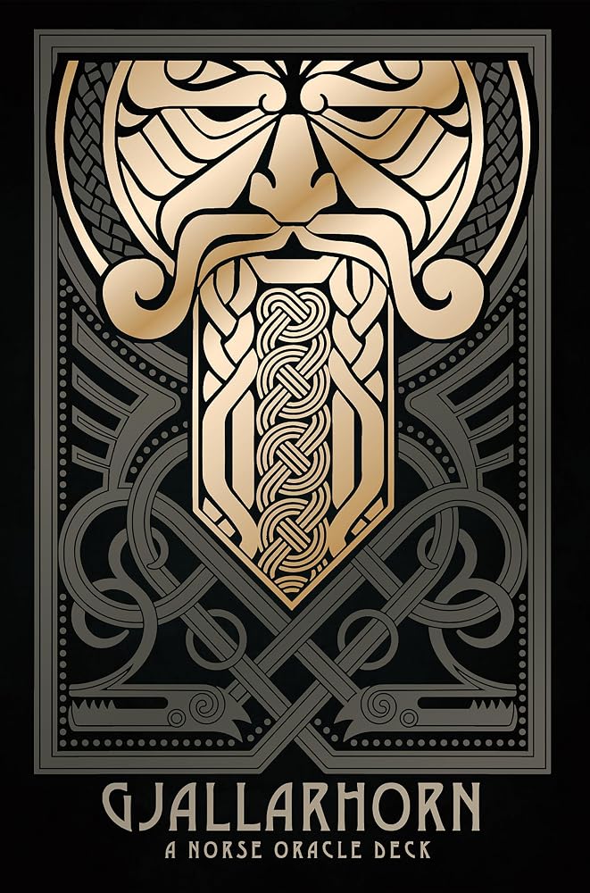 Gjallarhorn: A Norse Oracle Deck: Deluxe Set, 62 Gilt-Edged Oracle Cards, 80-Page Hardcover Book, Gold Foil Accents, Norse Mythology, Ancient Runes, Sigils, Gods & Goddesses cover image