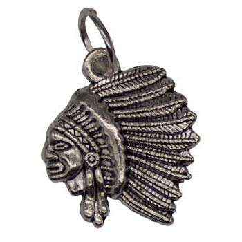 Chief Indian Head Amulet, 3/4"