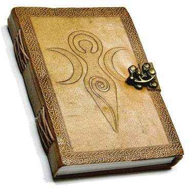 Goddess of Earth Embossed Leather Journal, 5" x 7"