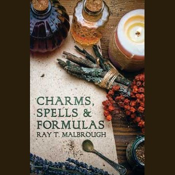 Charms, Spells and Formulas book cover by Ray Malbrough with mystical items.