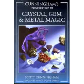 Encyclopedia of Crystal, Gem and Metal Magic book cover by Scott Cunningham.