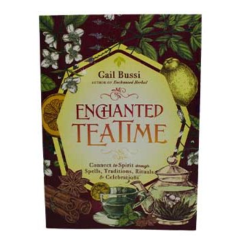 Enchanted Tea Time by Gail Bussi book cover showcasing teatime traditions and recipes.