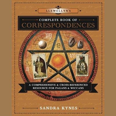 Llewellyn Complete Book of Correspondences by Sandra Kynes cover featuring a pentagram with esoteric symbols.