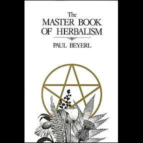 Master Book of Herbalism by Paul Beyerl cover with pentacle and herbs illustration.