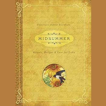 Midsummer book cover, paperback guide on Summer Solstice celebrations.