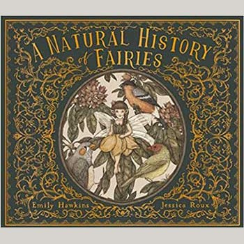 Natural History of Fairies hardcover book with gold foil–embossed cover.