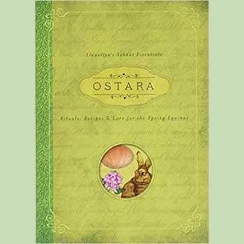 Ostara book cover featuring spring equinox rituals and magic guide.