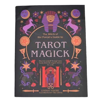 Tarot Magick by Lindsay Squire paperback cover with mystical symbols and imagery.