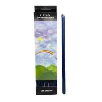 Blue Chime Candles, Set of 6, 10"
