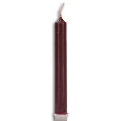 Set of 20 brown 1/2 inch chime candles for spiritual rituals and meditation