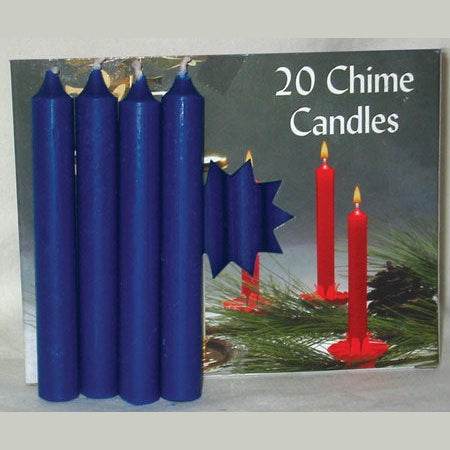 Dark Blue Chime Candle, Set of 20