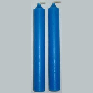 Pack of 20 light blue 1/2 inch chime candles for spiritual rituals and meditation