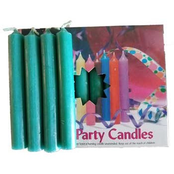 Pack of 20 dark green 1/2 inch chime candles for spiritual rituals and spellcasting
