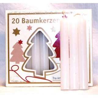 White Chime Candle, 4", 20 Pack