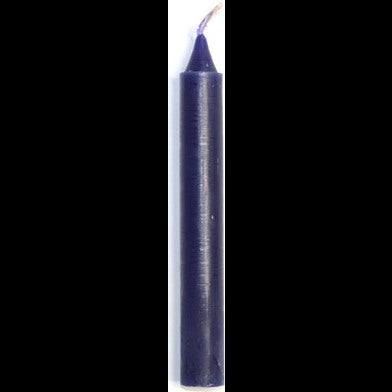 Purple 6-inch household candle for meditation and ritual use