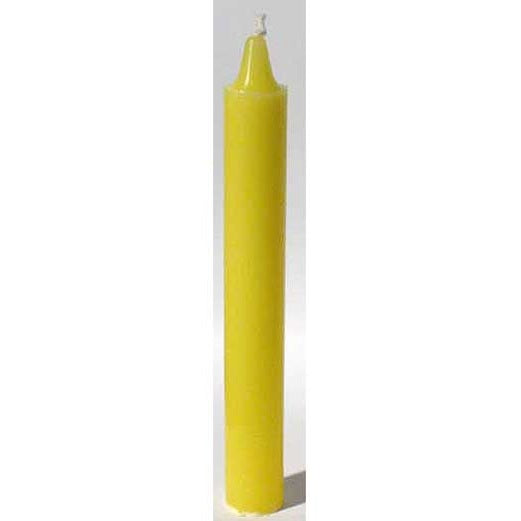 Yellow 6-inch household candle used for ritual, meditation, and energy work.