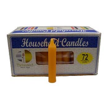 Set of 72 orange 4-inch household candles in a box for joy and spiritual rituals