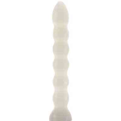 6 1/2 inch white seven knob wishing candle for spiritual and healing rituals