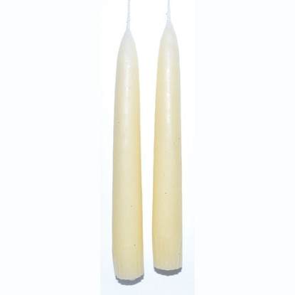 7" Antique White taper pair spiritual ritual candles for protection and energy enhancement