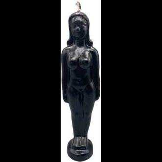 Black Woman Candle, 6 3/4"