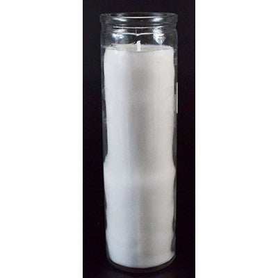 White 7-Day Jar Candle, Opaque Wax