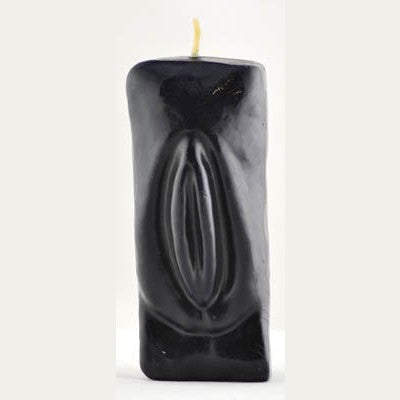 Black Female Genital candle for enhancing sexual energy and attraction.