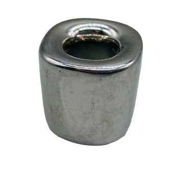Silver Ceramic Chime Candle Holder