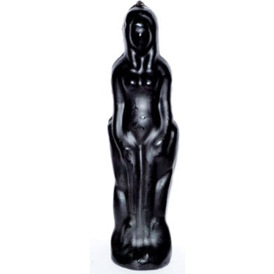 Reversible Female candle for candle magic practice and protection rituals.