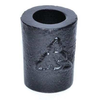 Triquetra Cast Iron Chime Candle Holder, 1 1/4"