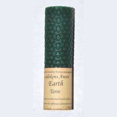 Earth Lailokens Awen Candle, 4 1/4"