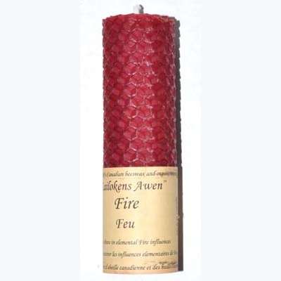 Fire Lailokens Awen Candle, 4 1/4"