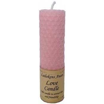 4 1/4 inch Love Candle by Lailokens Awen for attracting love and friendship, made under the influence of Venus.