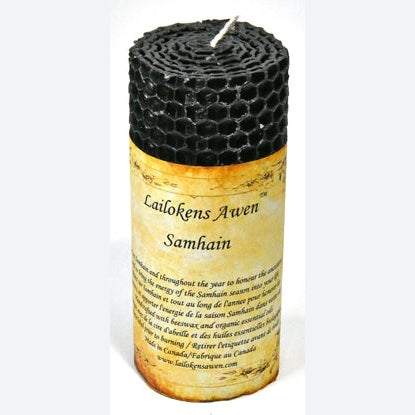 Samhain Sabbat Lailokens Awen Candle, 4"