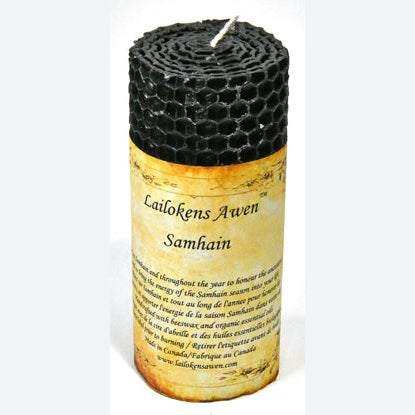 Samhain Sabbat Lailokens Awen Candle, 4"