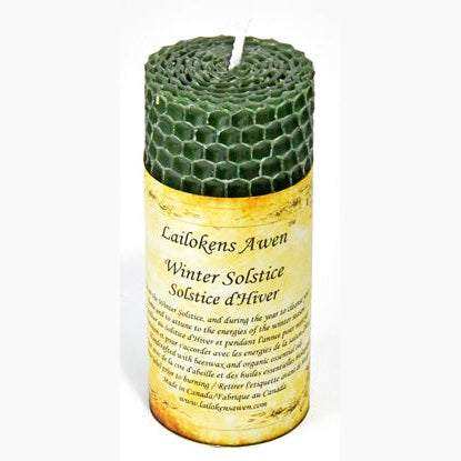 Winter Solstice Altar Lailokens Awen Candle, 4 1/4 Inches