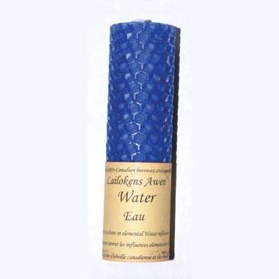 Water Lailokens Awen Candle, 4 1/4"