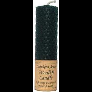 Wealth Lailokens Awen Candle, 4 1/4 Inches