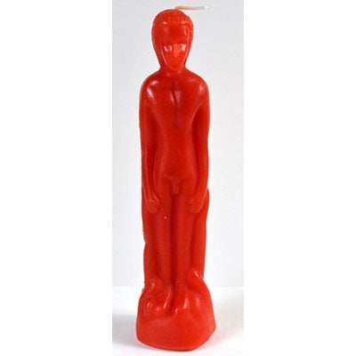 Red Male Figure Candle, 8 for Inches