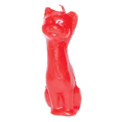 Red Cat Candle, 5 1/2 Inches