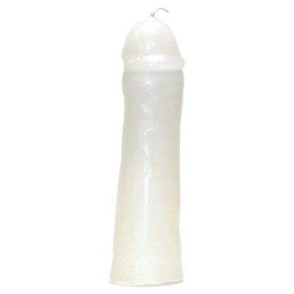 White Male Gender Candle, 6 1/2"