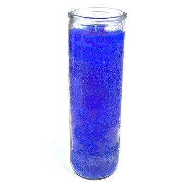 Blue 7-day jar candle