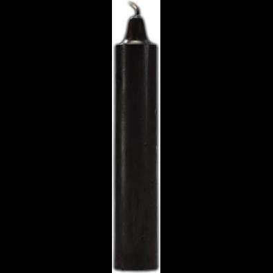 Black Pillar Candles, 9 Inches
