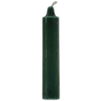 Green Pillar Candles, 9 Inches