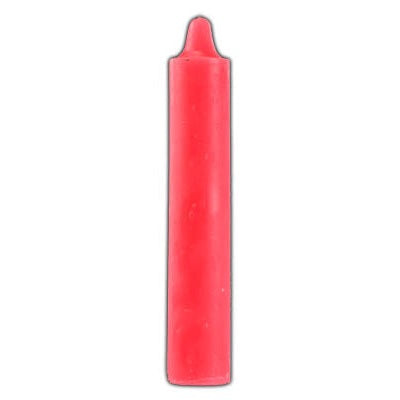 9" pink pillar candle with pure cotton wick for decoration and rituals