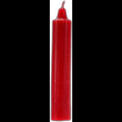 9 inch tall red pillar candle for protection and passion rituals