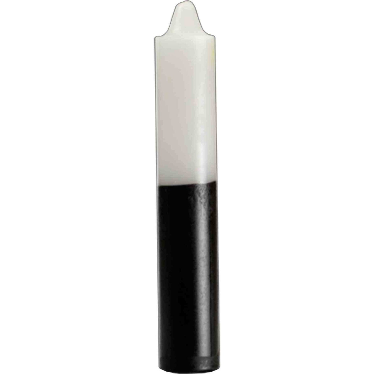 9-inch black and white reversing ritual pillar candle for protection and energy clearing