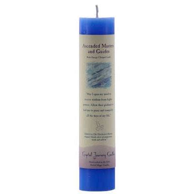 Ascended Master & Guides Reiki charged spiritual pillar candle for healing and protection rituals