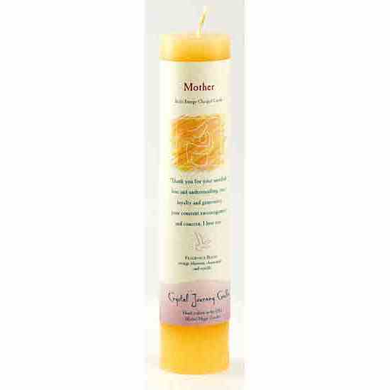 Mother Reiki Charged Pillar Candle for spiritual rituals and energy work.