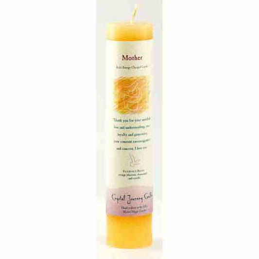 Mother Reiki Charged Pillar Candle for spiritual rituals and energy work.