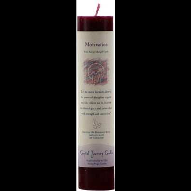 Motivation Reiki Charged pillar candle